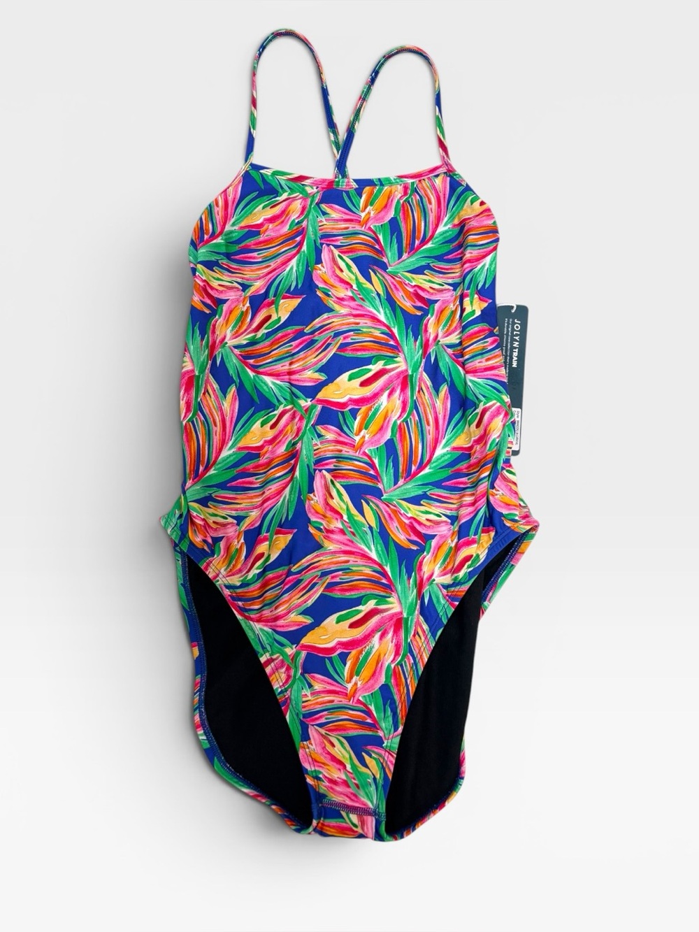 Jolyn Brandon NWT One Piece Swimsuit Size 34 Carnival Print Athletic Training